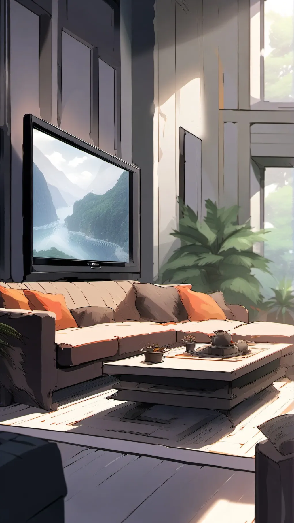 ai character: MHA Reacting Room background