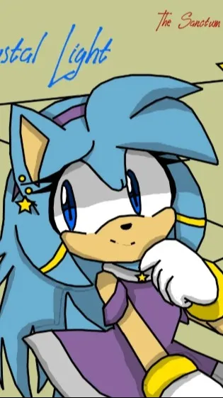 ai character: Crystal Light background