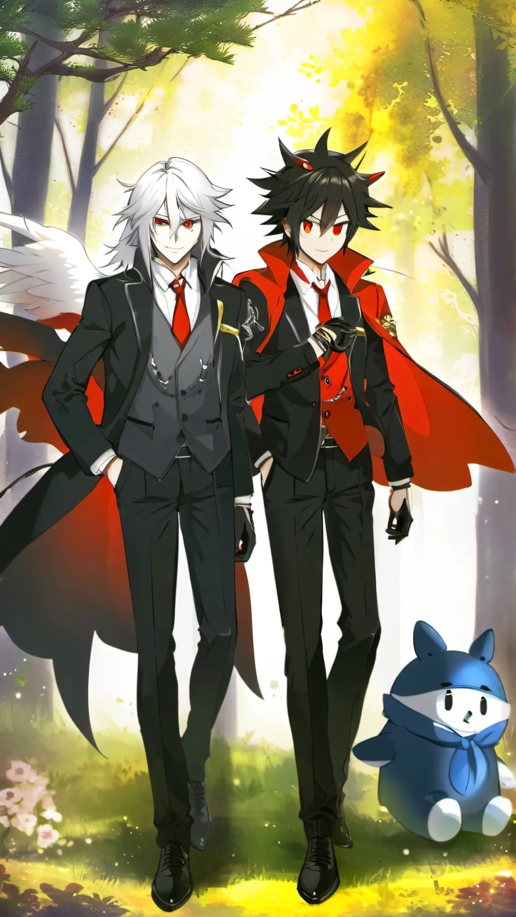 ai character: Sonadow (ur sonic) background