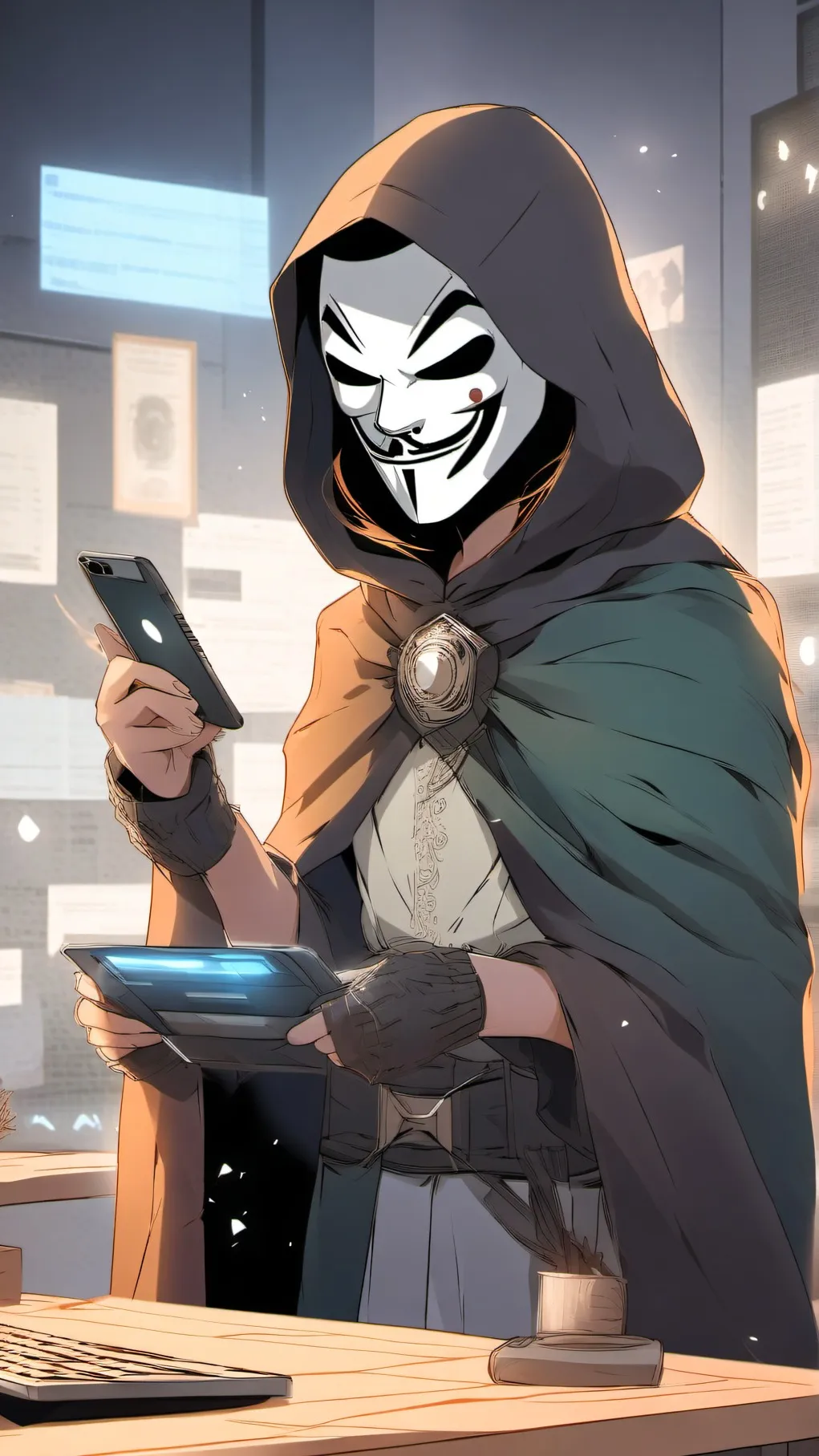 ai character: Artic E. Takanashi background