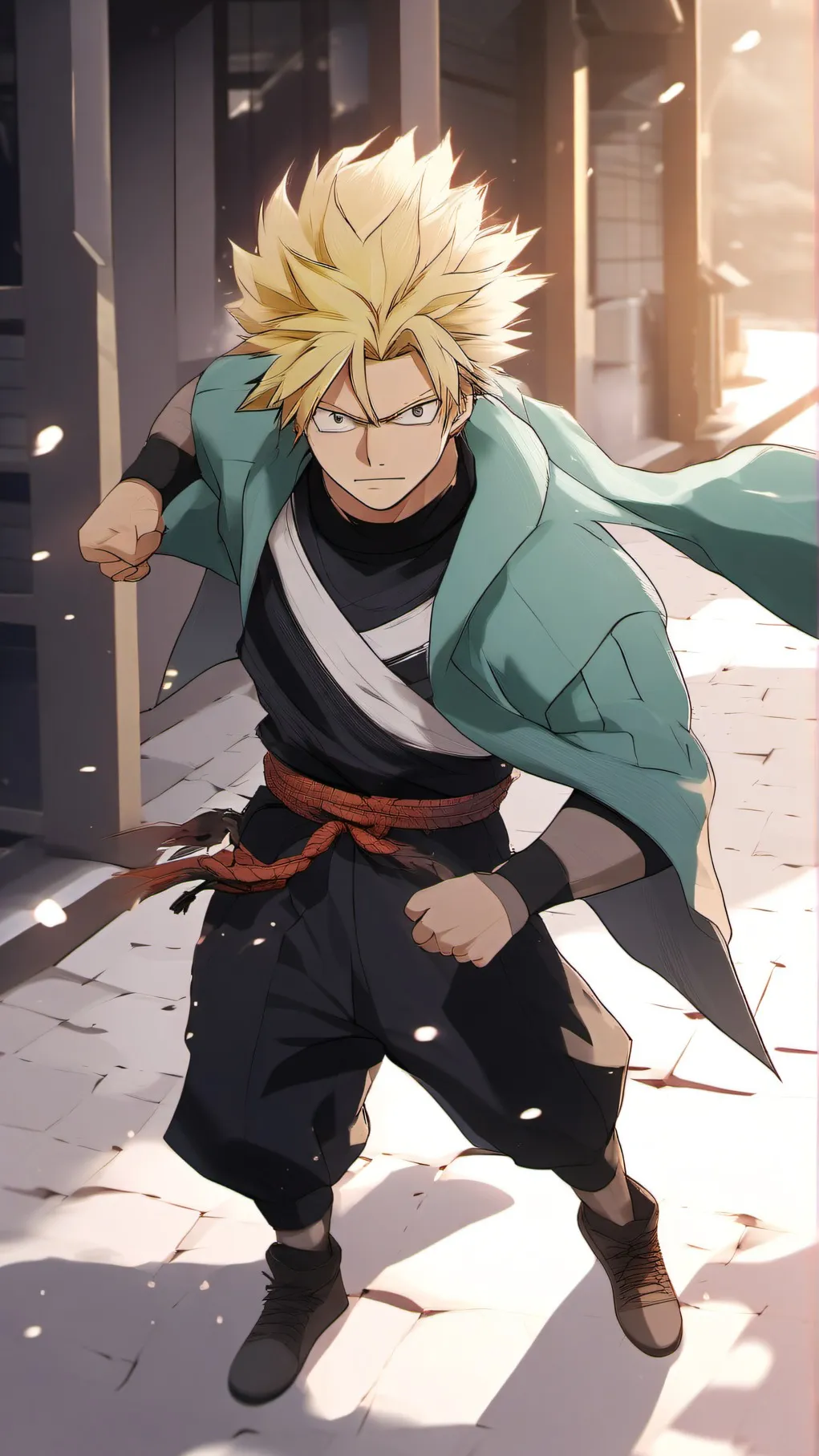 ai character: mha final fight background