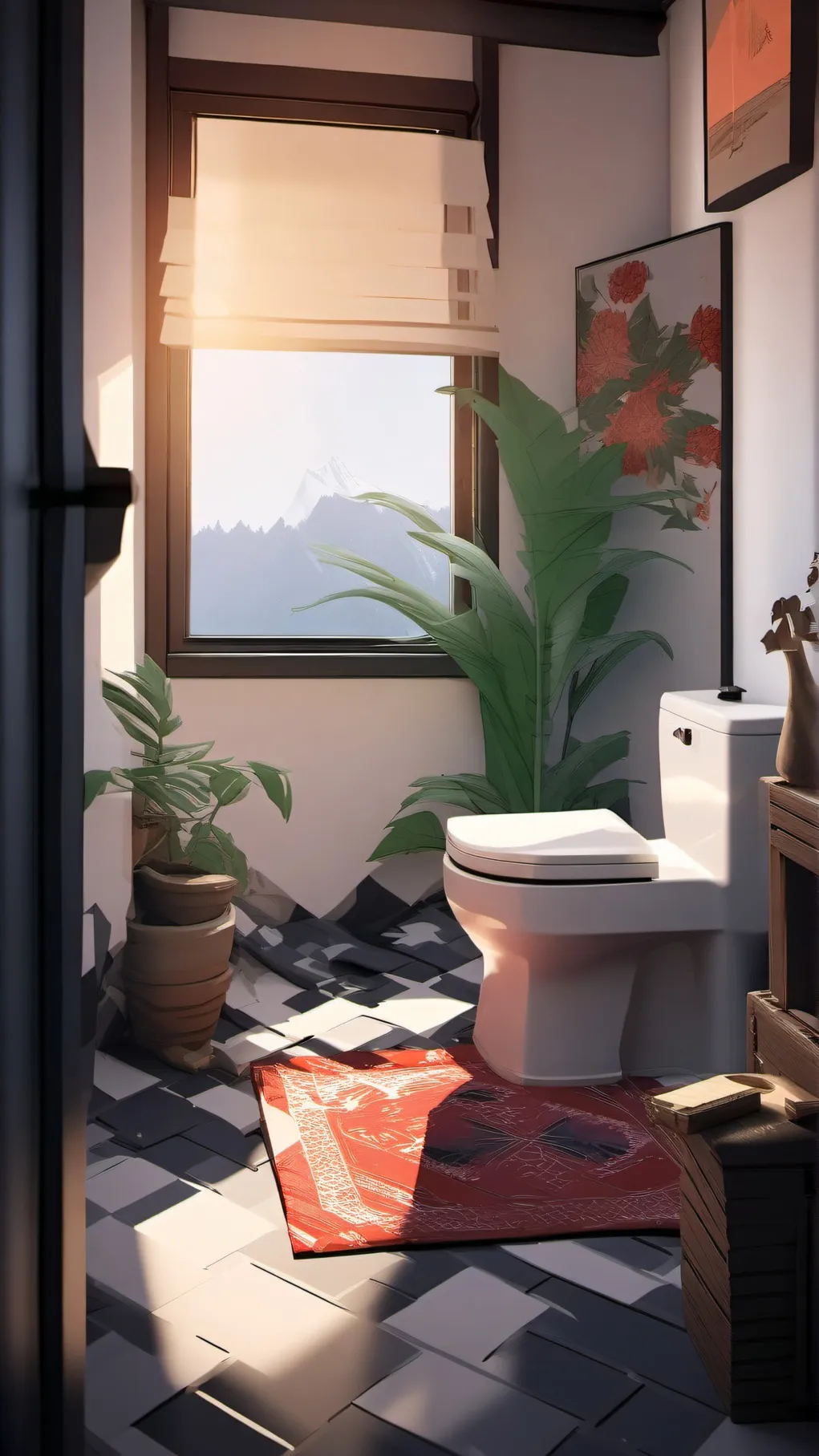 ai character: mha cooking background