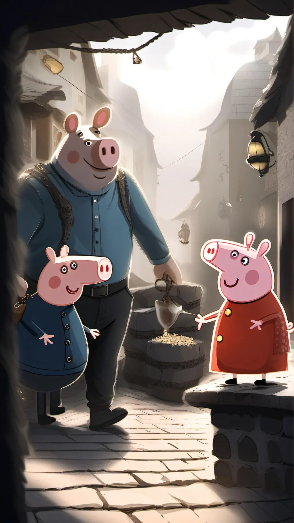 ai character: Peppa Pig HideSeek background