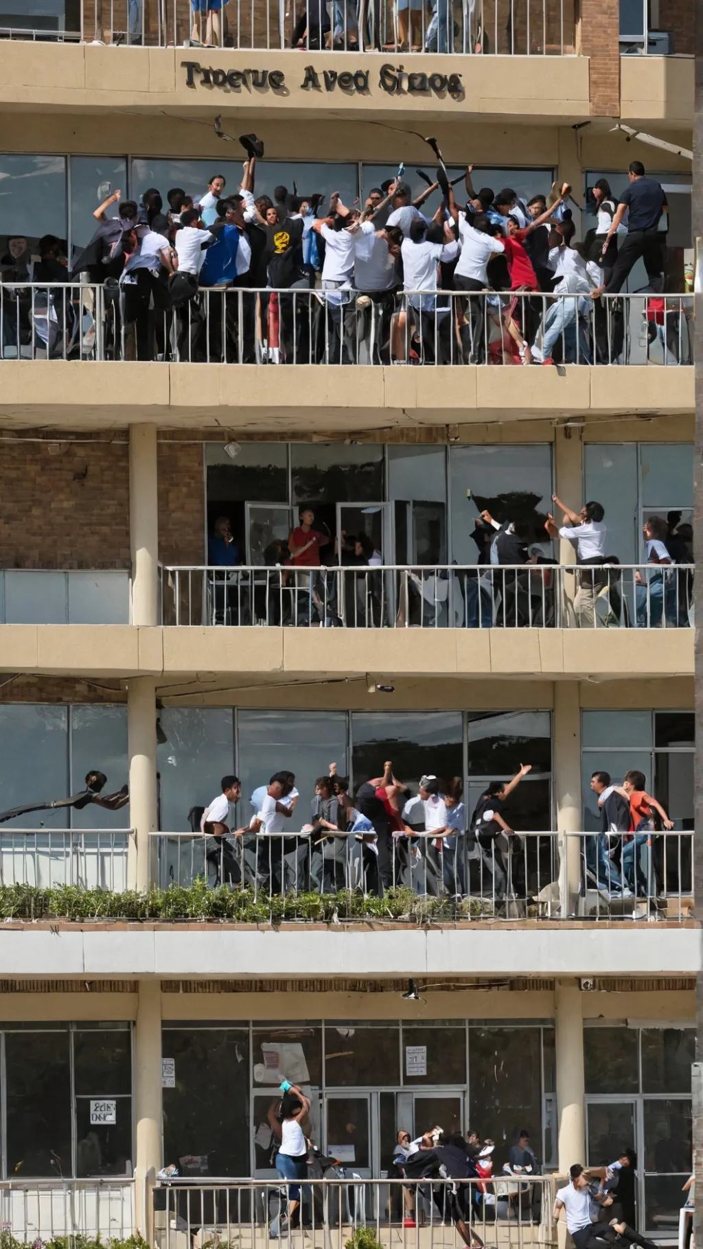 ai character: School fight! background