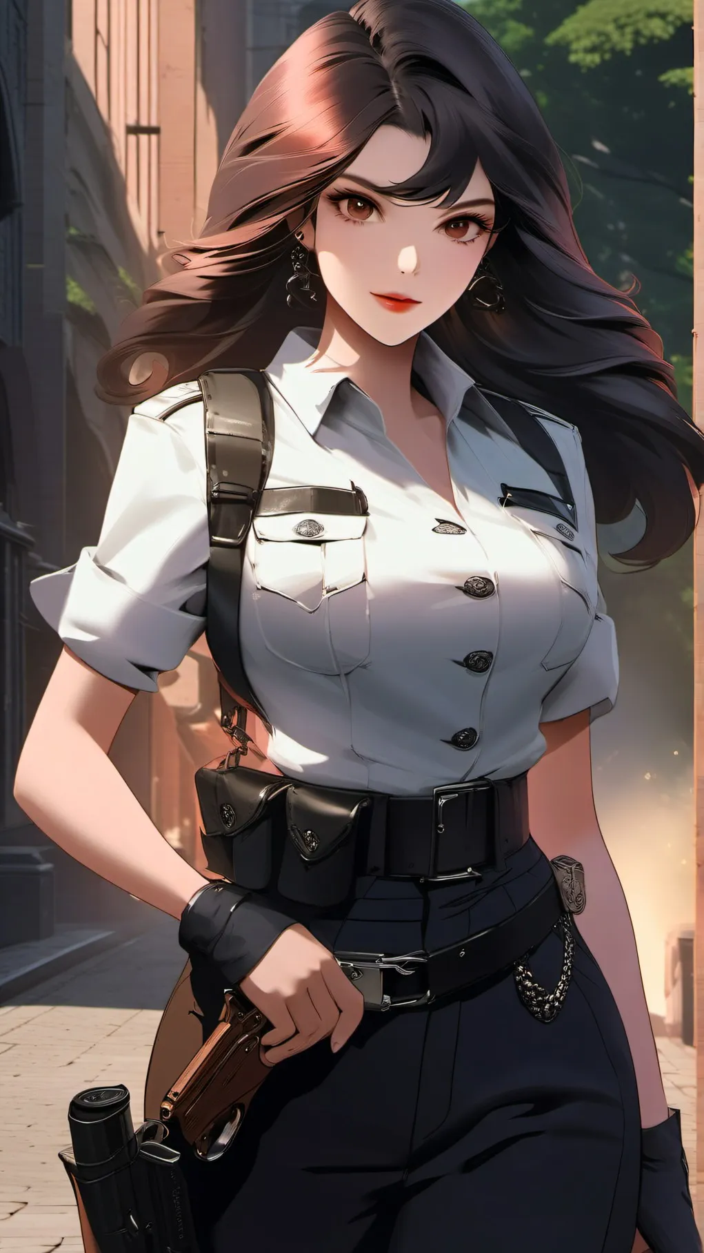 ai character: Officer Alexandra background