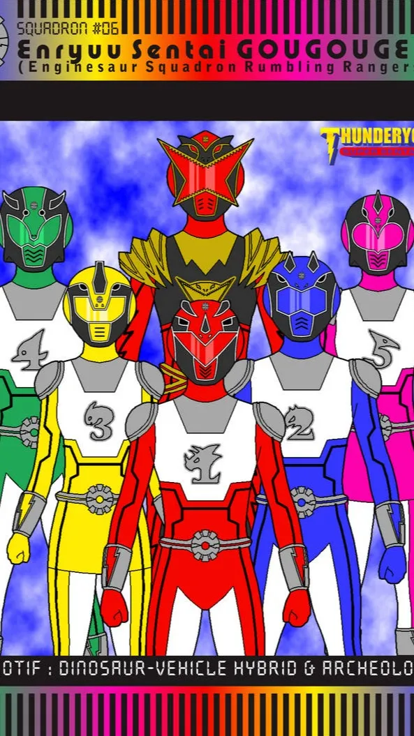 ai character: kamen rider dino  background