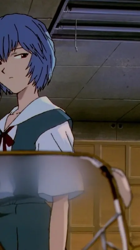 ai character: Rei Ayanami background