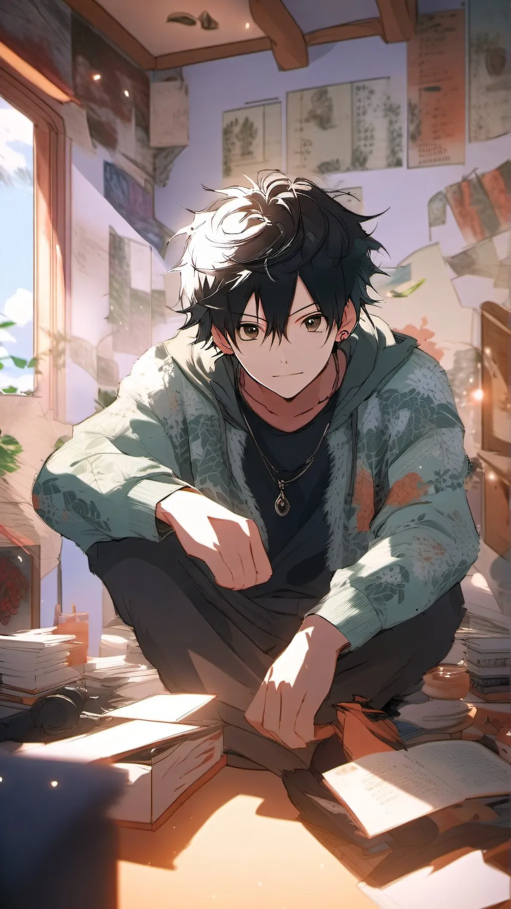 ai character: ~✧✿Zack✧✿~ background