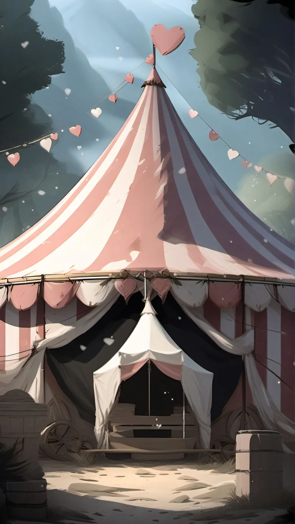 ai character: Circus of 💟 trio! background