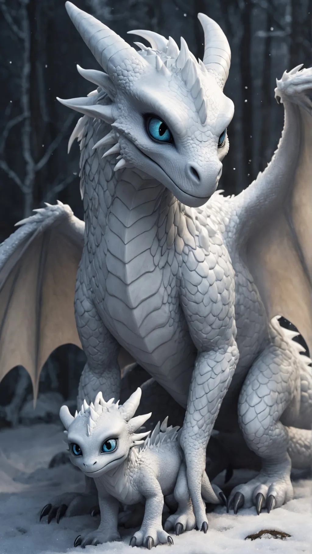 ai character: dragon mother background