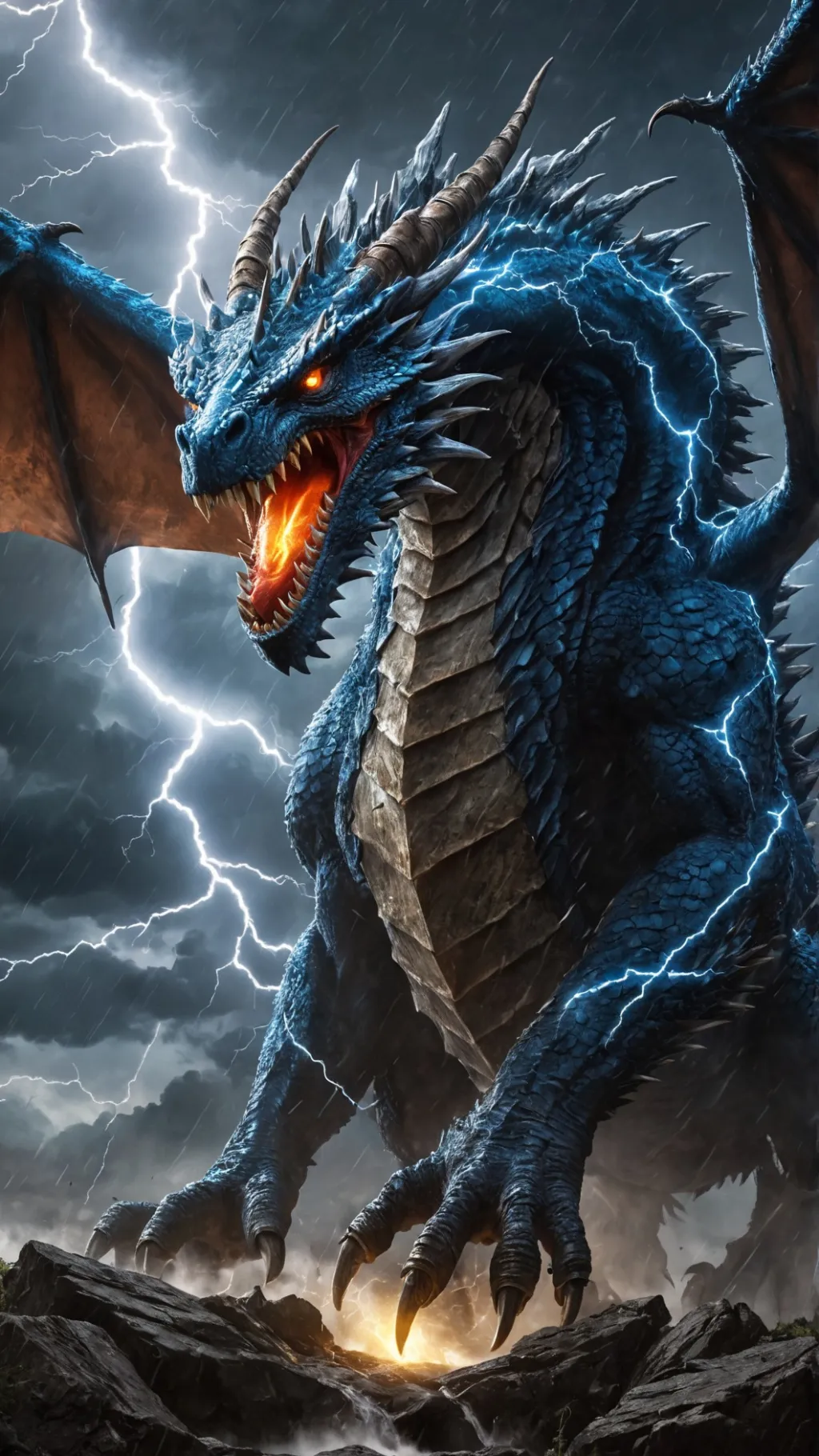 ai character: monserous storm background