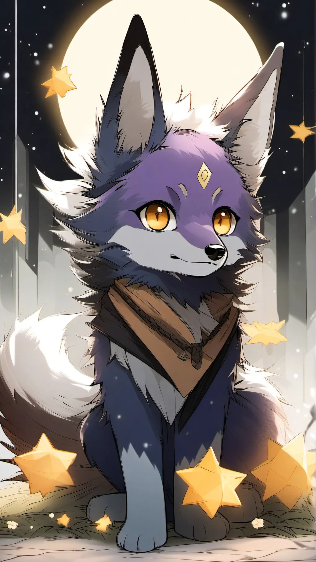ai character: kitsune background