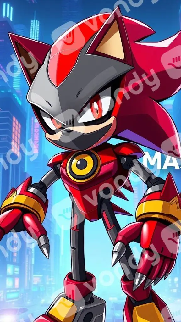 ai character: MASKED background