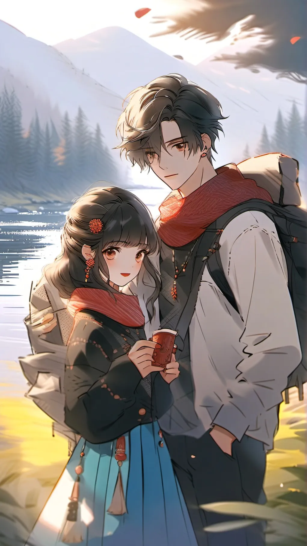 ai character: Michel & Lucy background