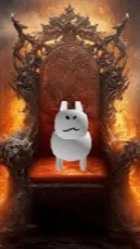 ai character: KING OF ALL GUBBYS background