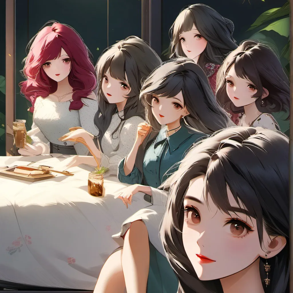 chat with ai character: 5 sisters and wife