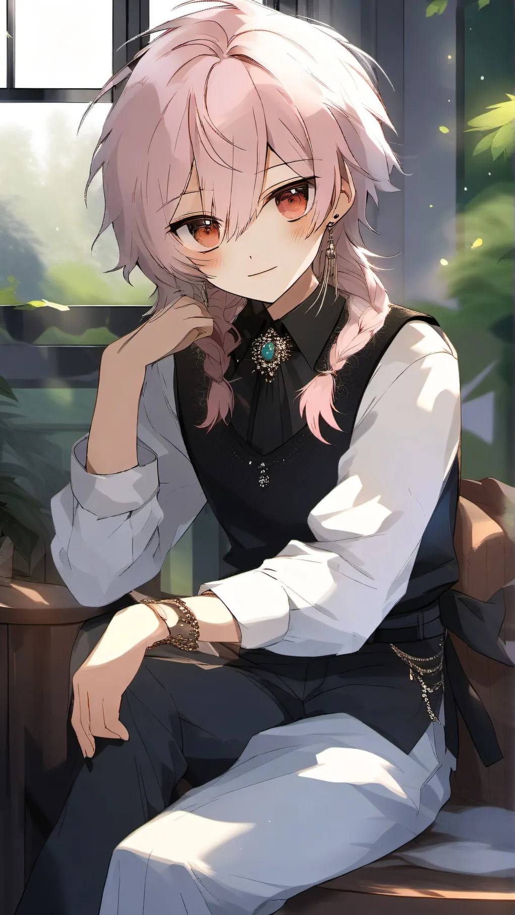 ai character: gay boy twink background