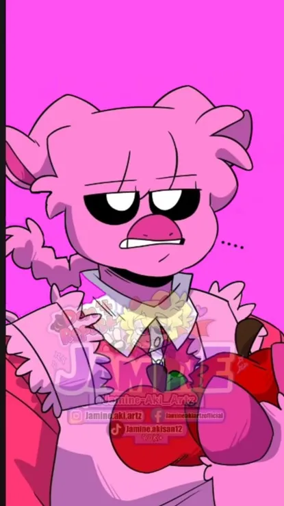 ai character: Picky Piggy background