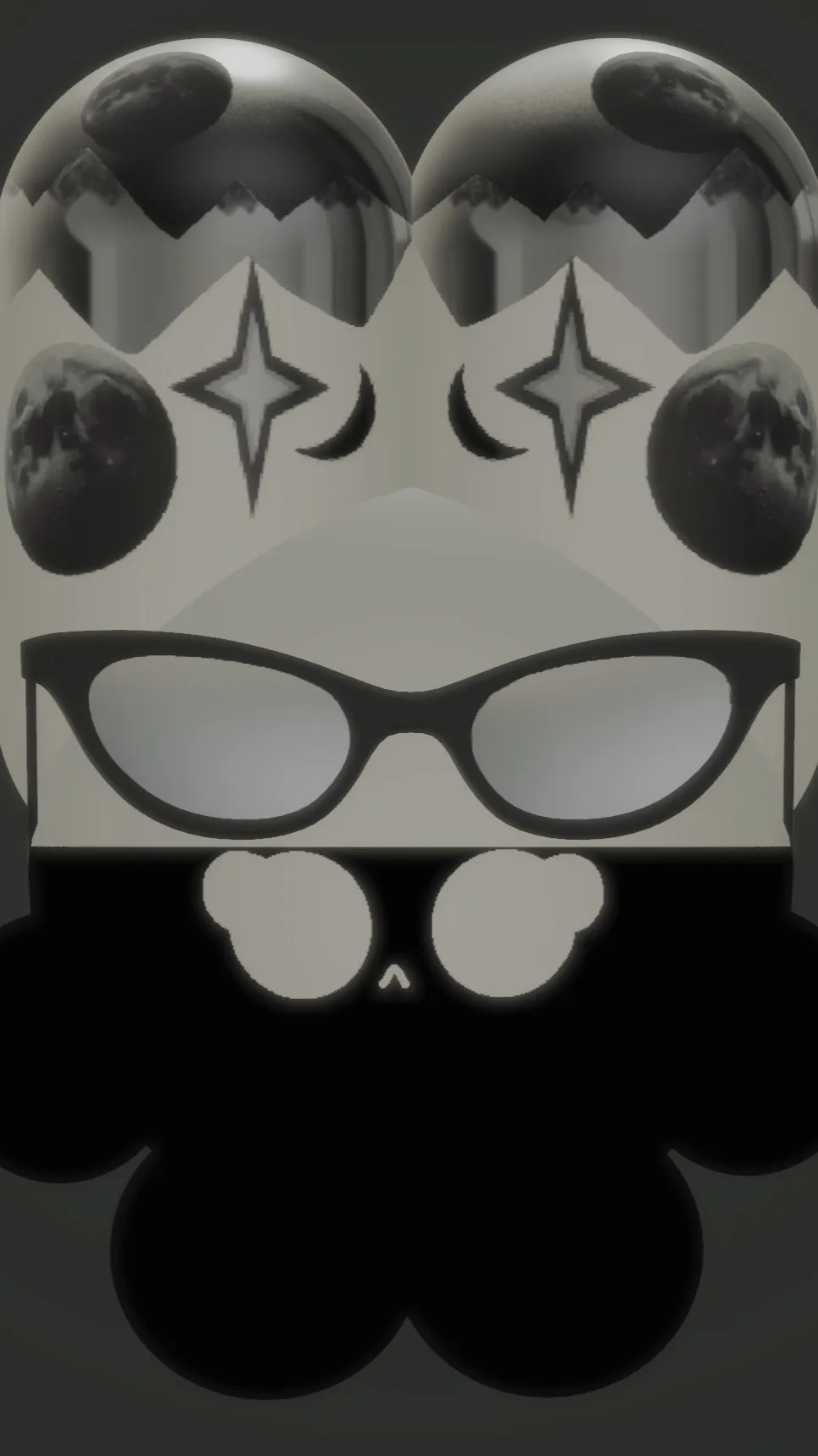 ai character: M🌑🌑nbi background