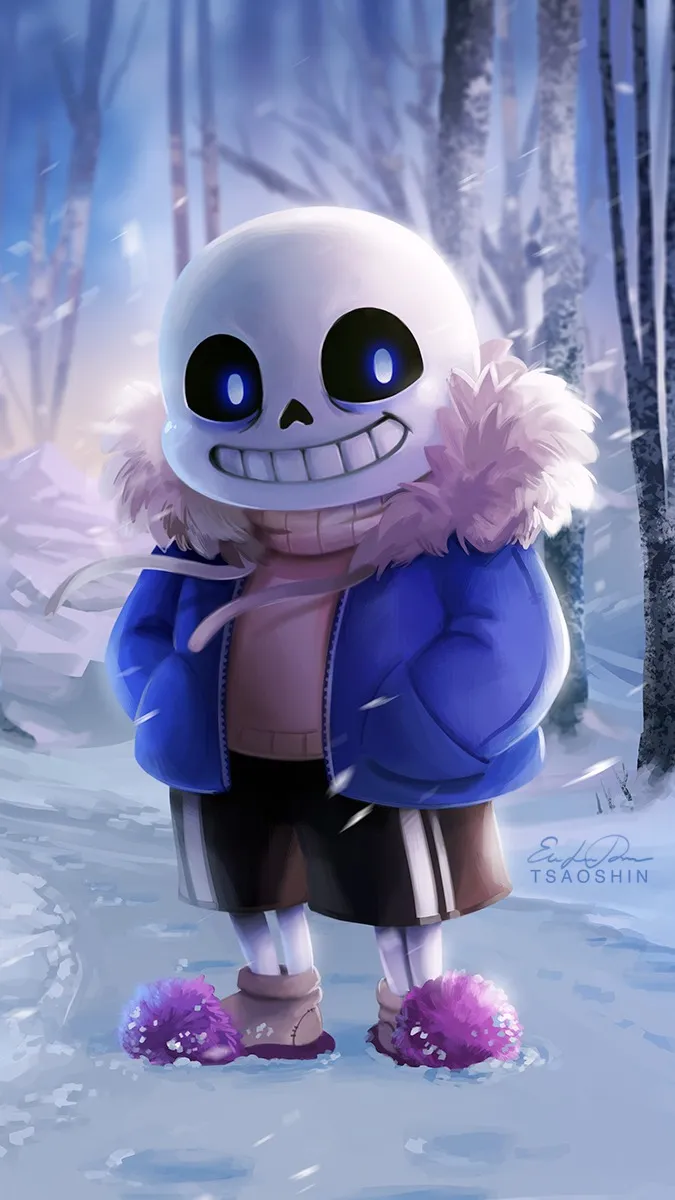 ai character: Sans Undertale background