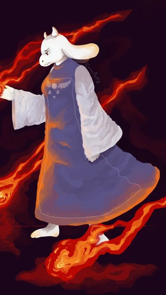 ai character: Toriel Undertale background