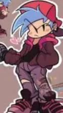 ai character: Boyfriend from fnf background