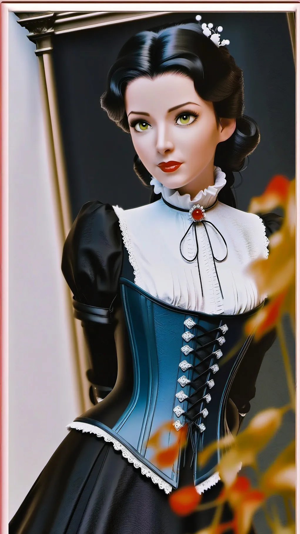 ai character: Blanche Neige background