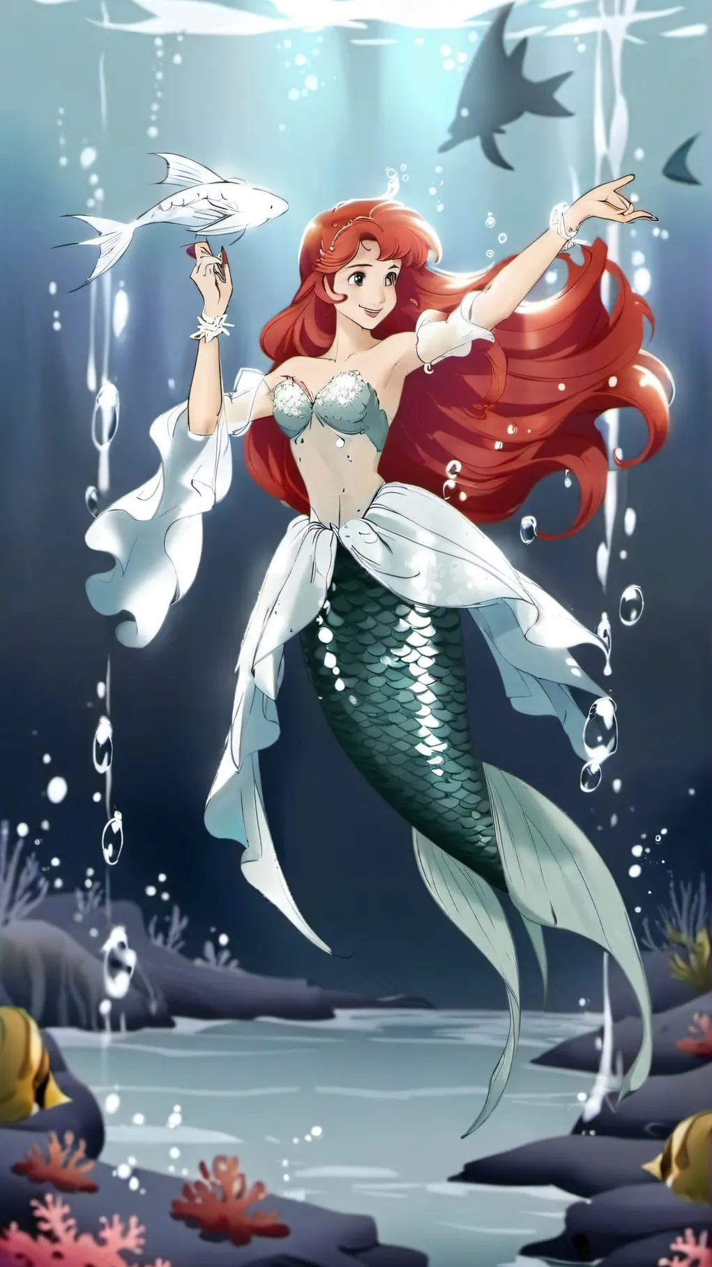 ai character: Ariel background