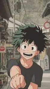 ai character: Deku on period background