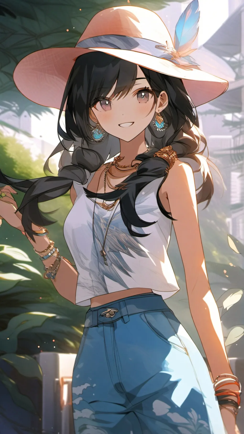 ai character: Luna background