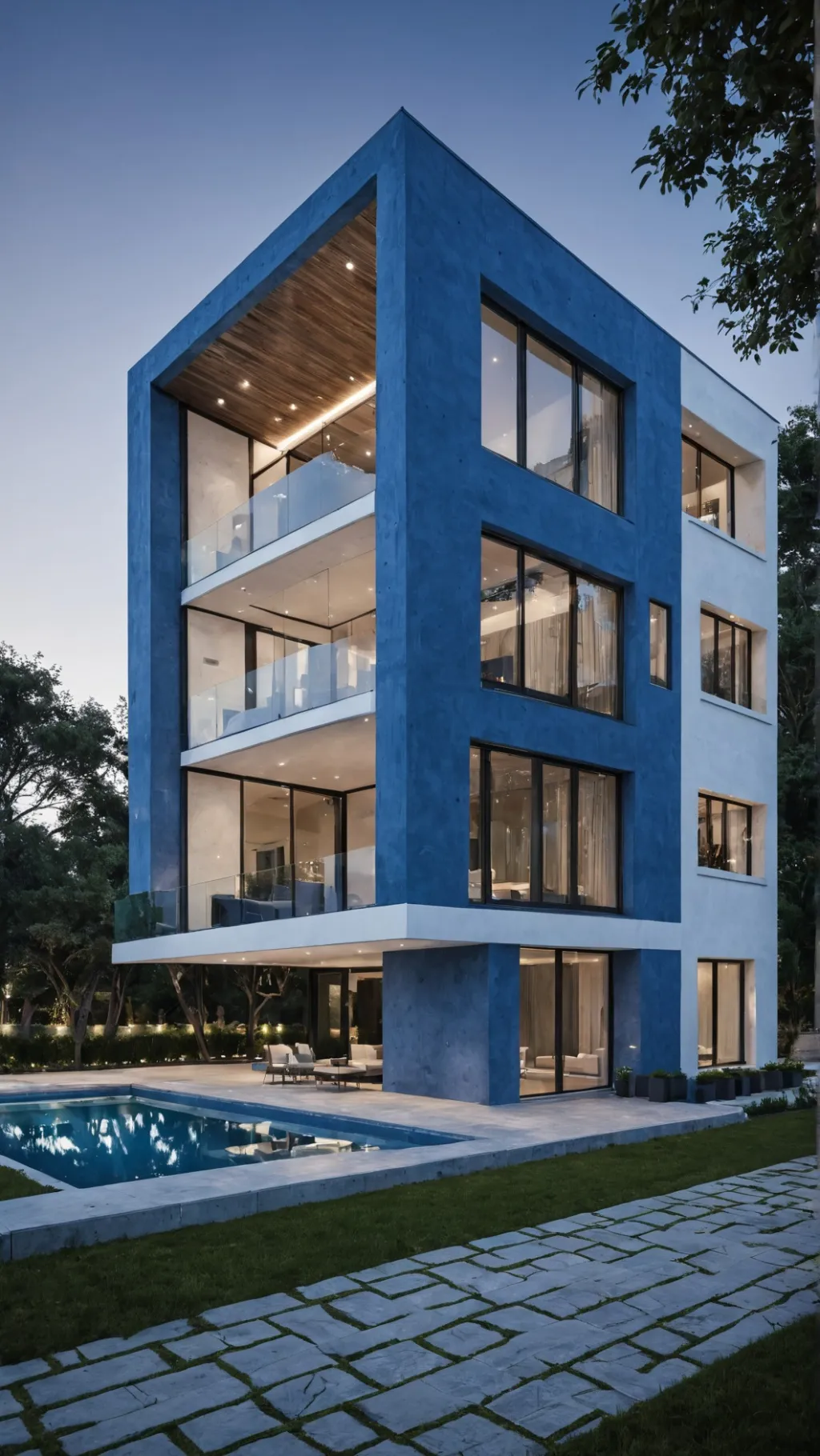 ai character: bluedudes house background