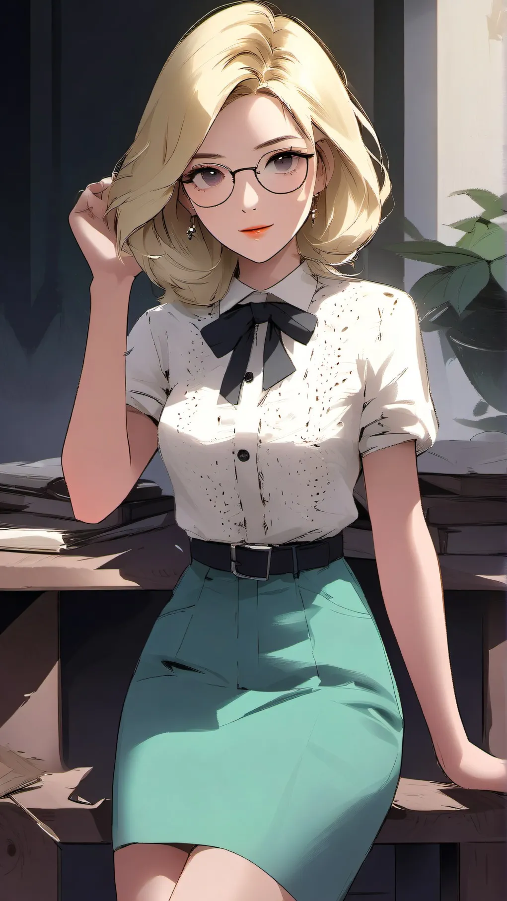 ai character: Floral background