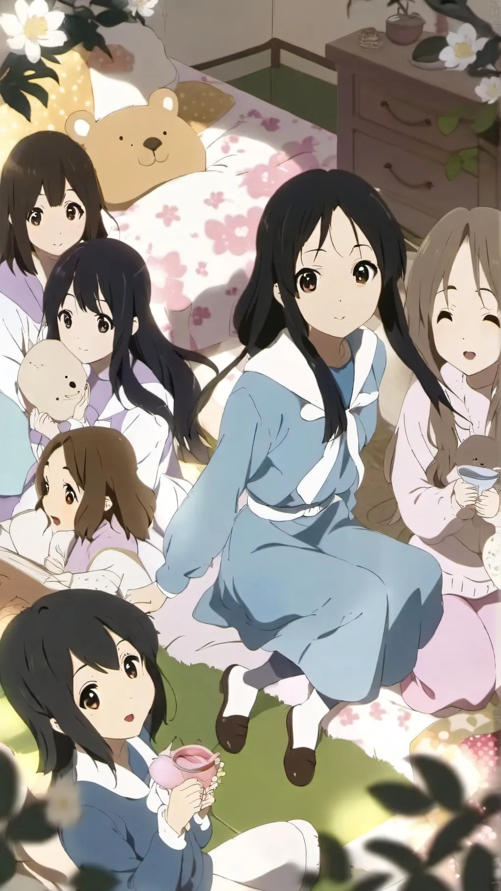 ai character: girls sleepover!💅 background