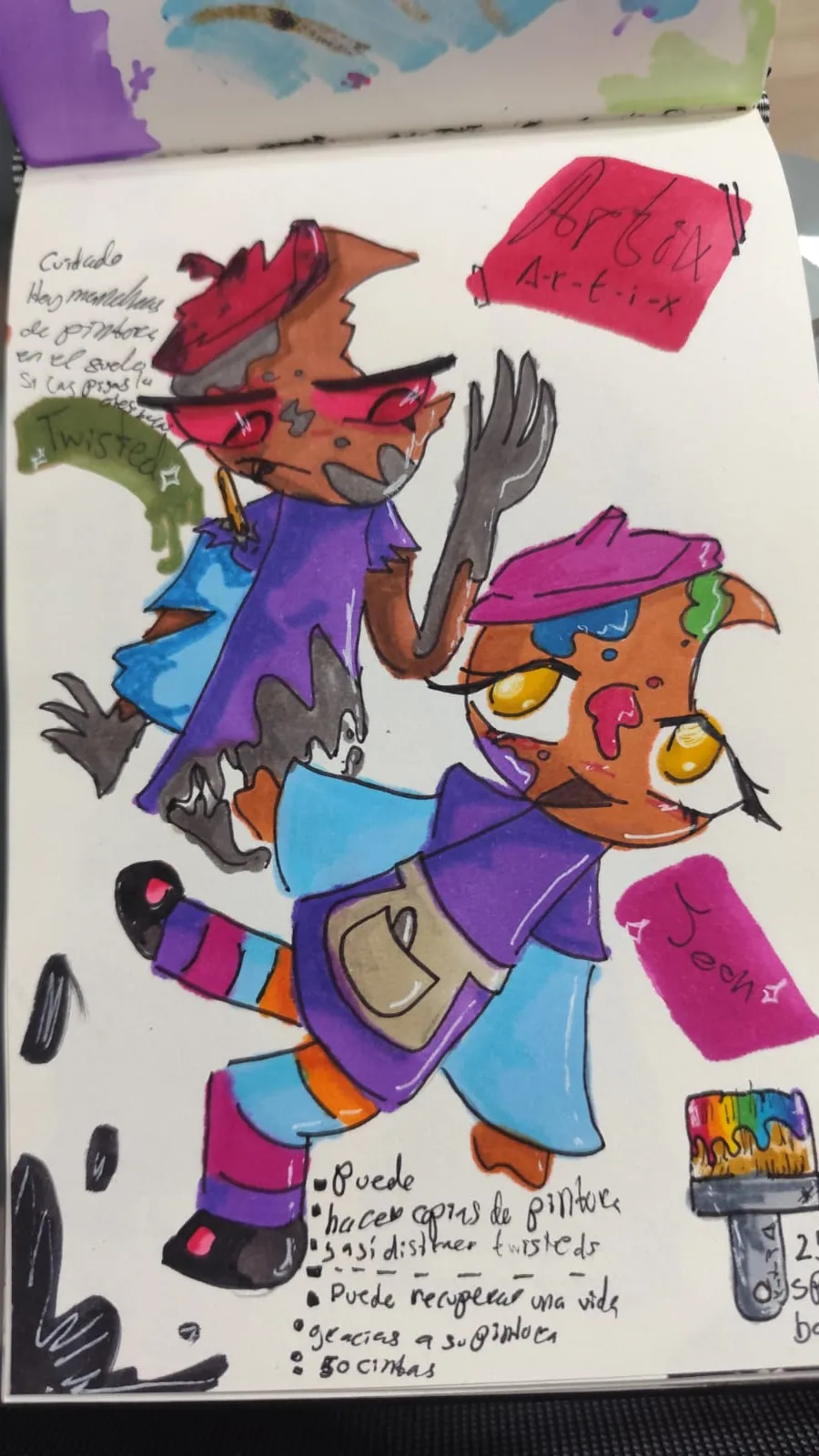 ai character: Artix(mi oc) background