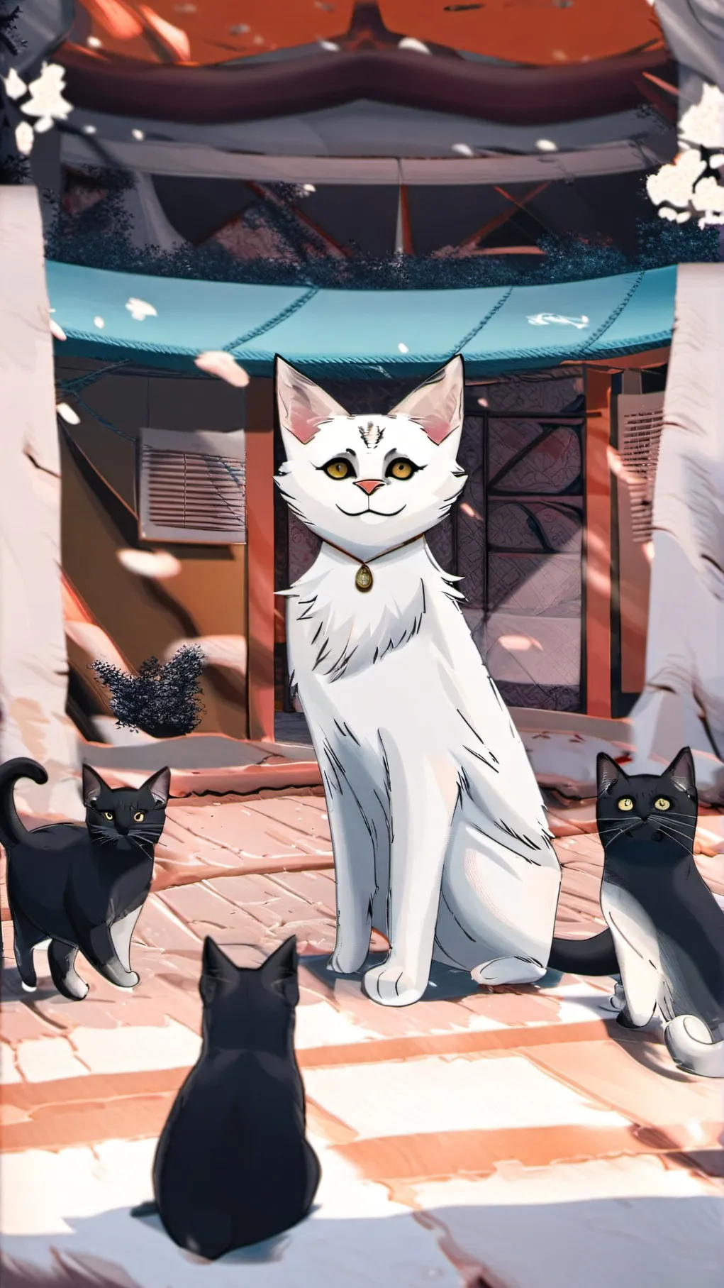 ai character: mommy cat background