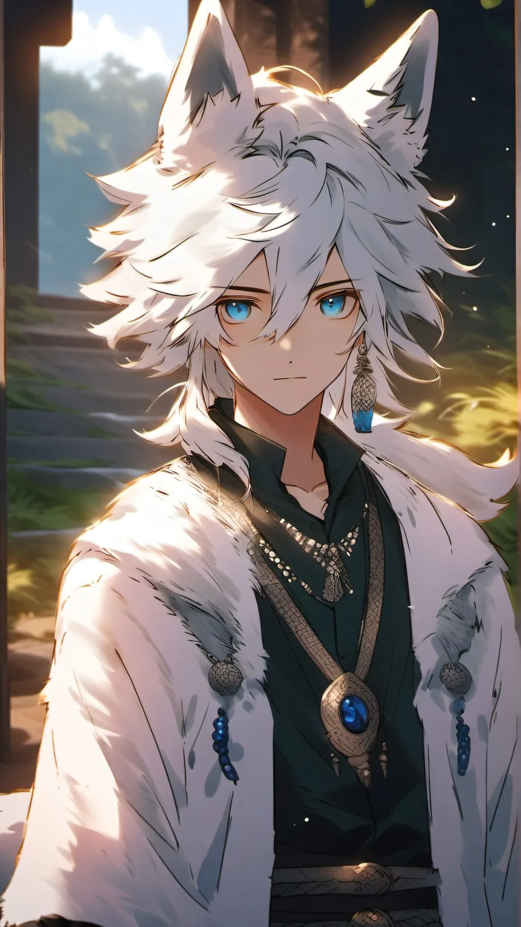 ai character: Dawn background