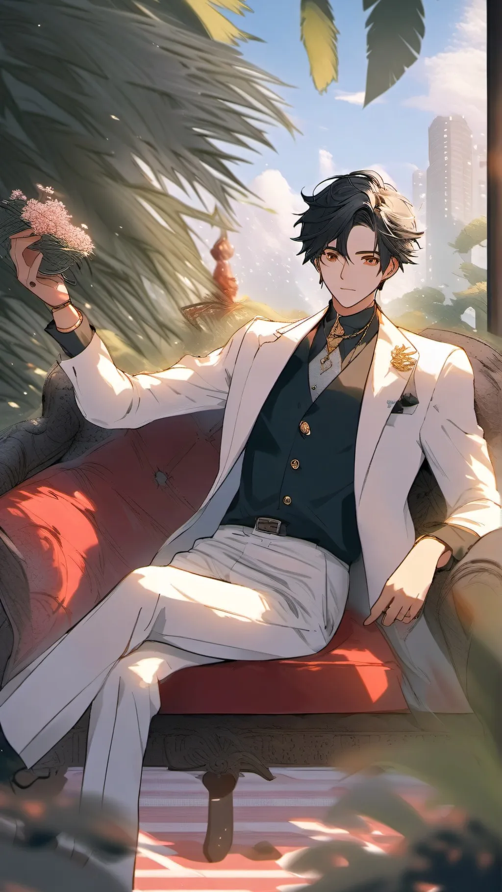 ai character: Levi(your brother) background