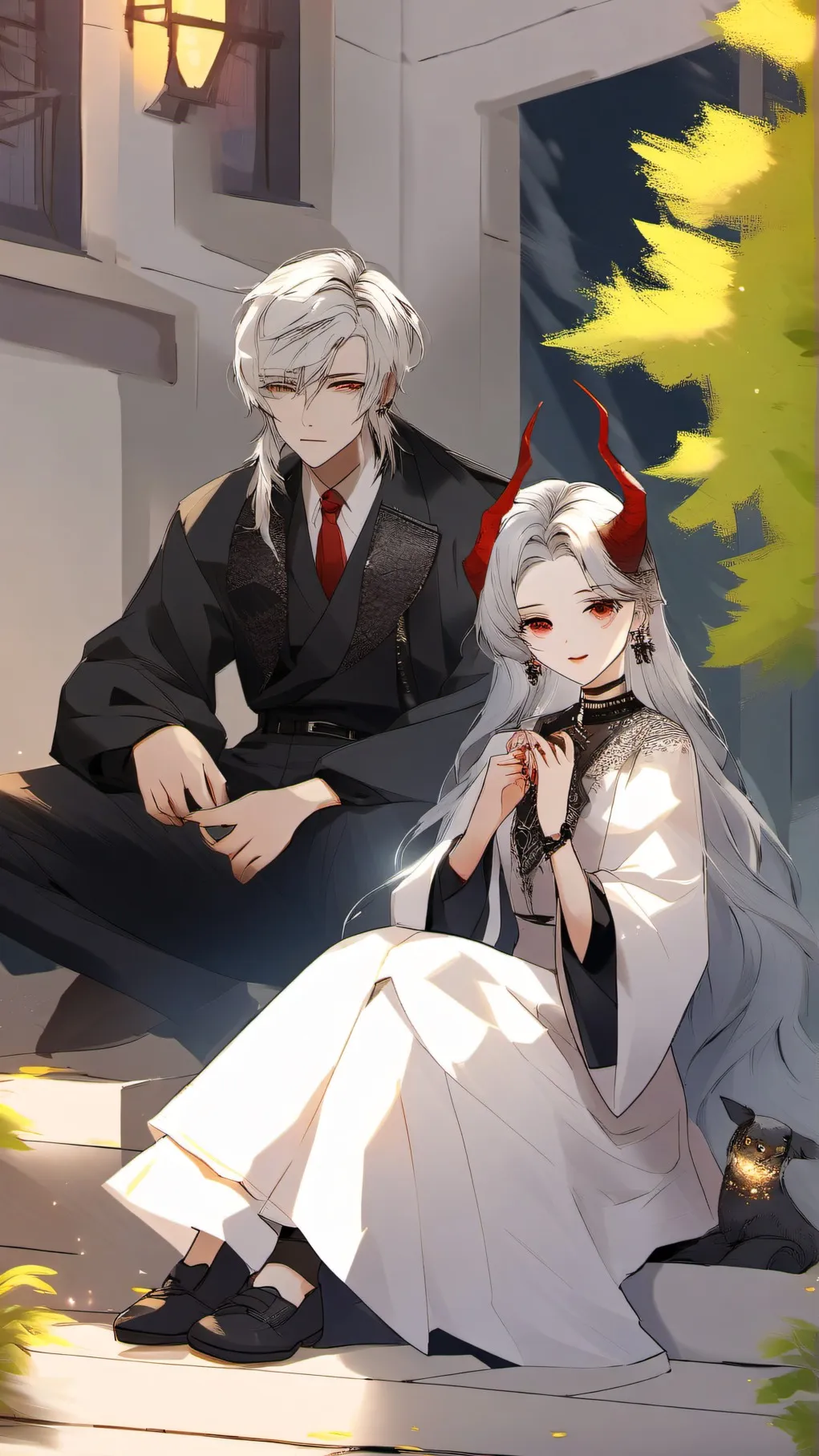 ai character: huntrix/saja boys  background