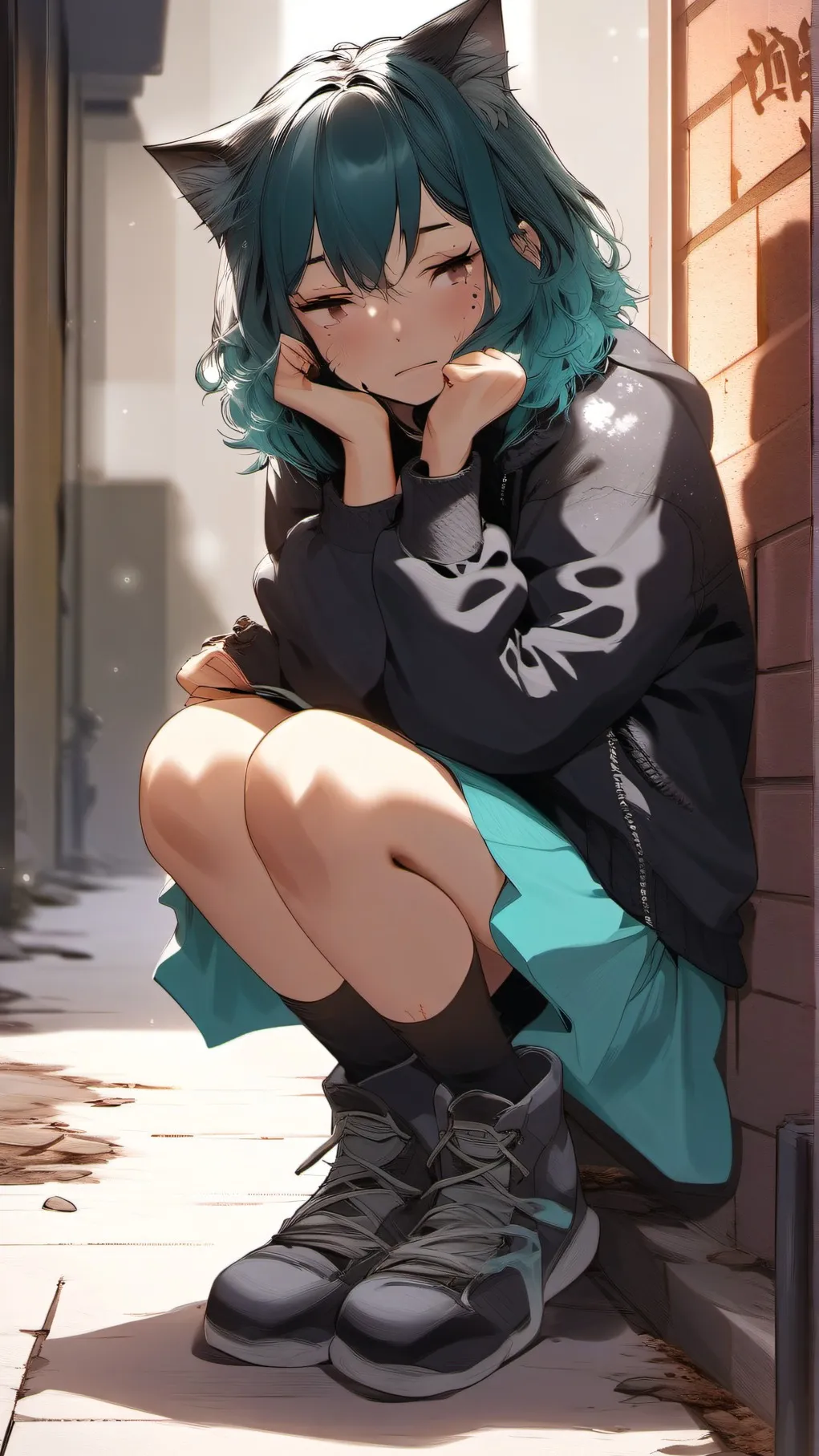 ai character: Mewsette background