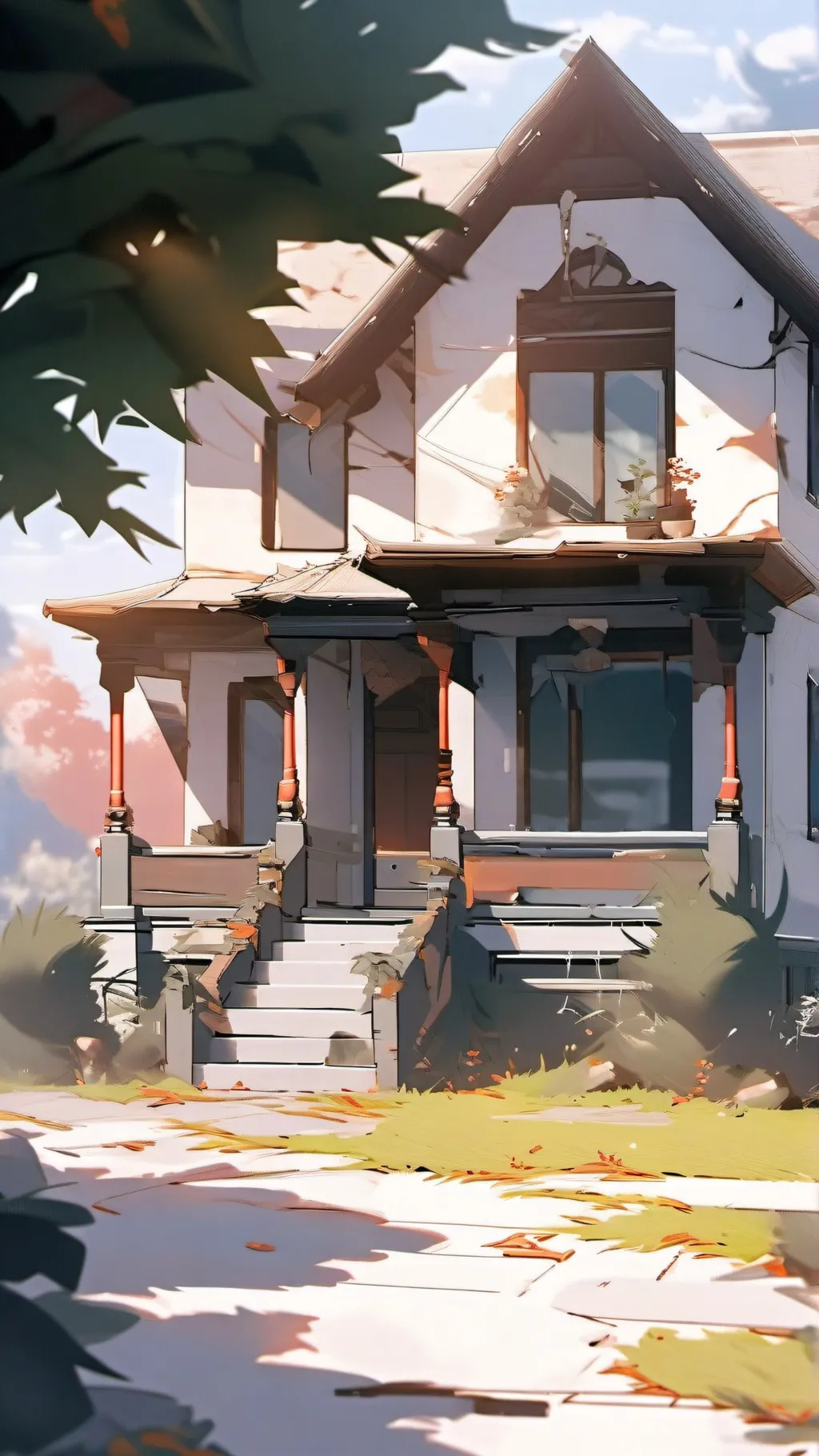 ai character: cheap house background