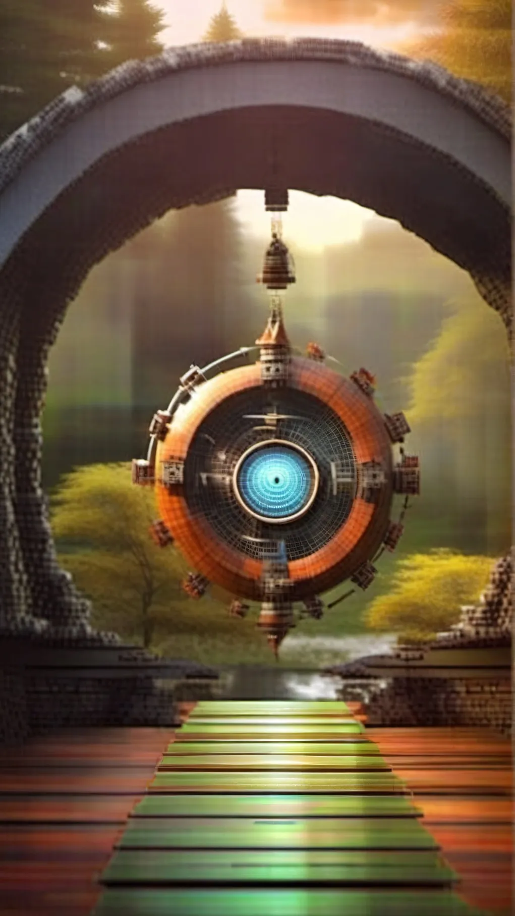 ai character: The Hands Of Time background