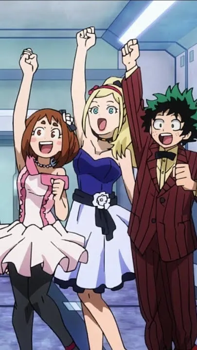 ai character: MHA PROM background