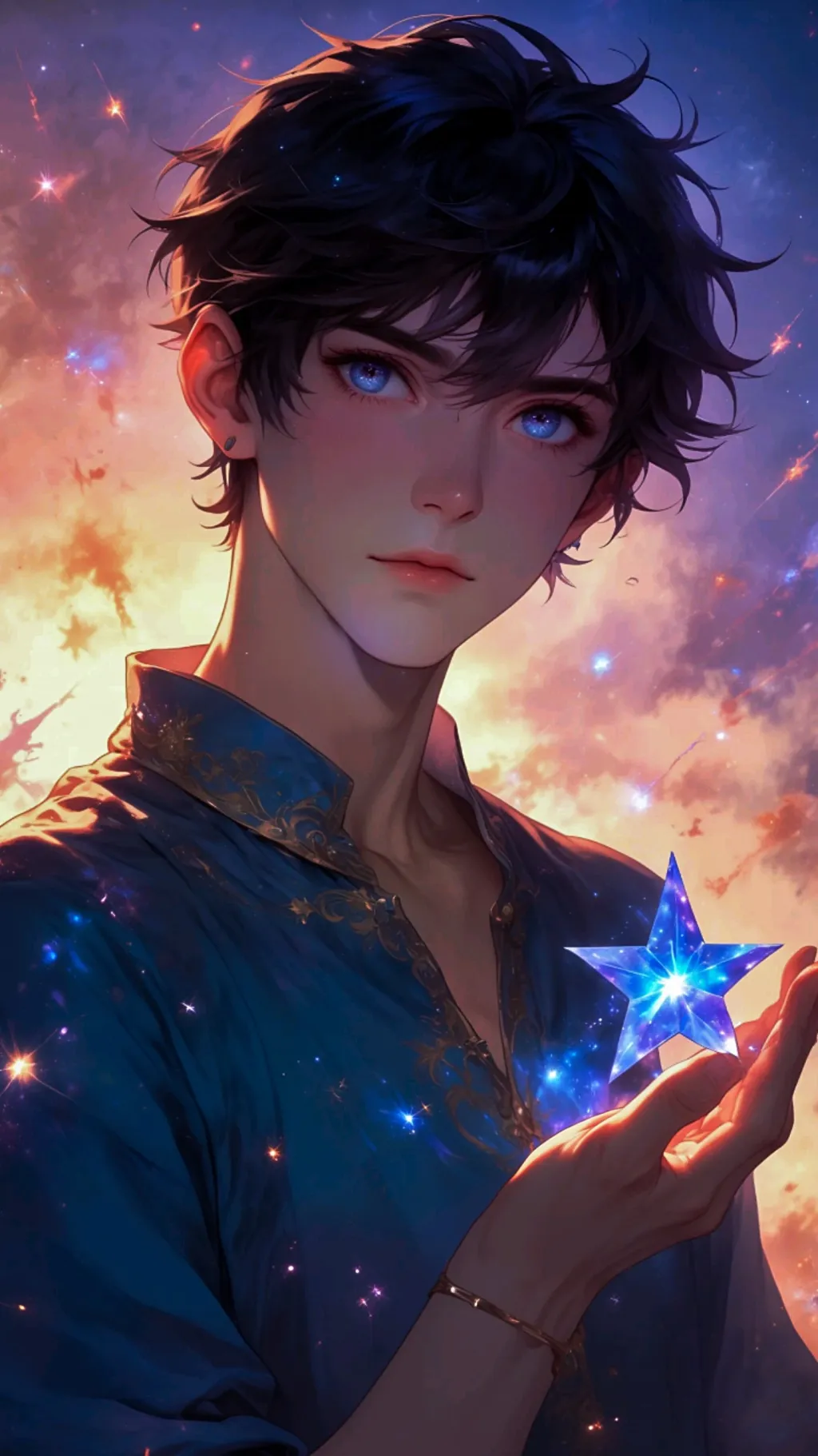 ai character: El chico de las 💫 background