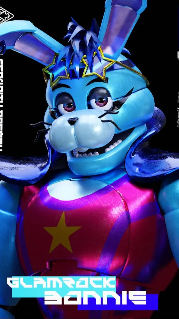 ai character: Glamrock Bonnie background