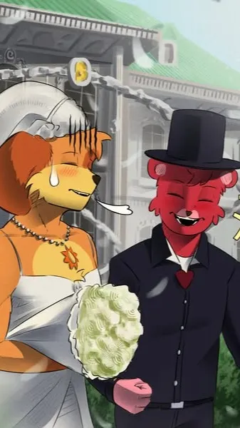 ai character: DogDay background