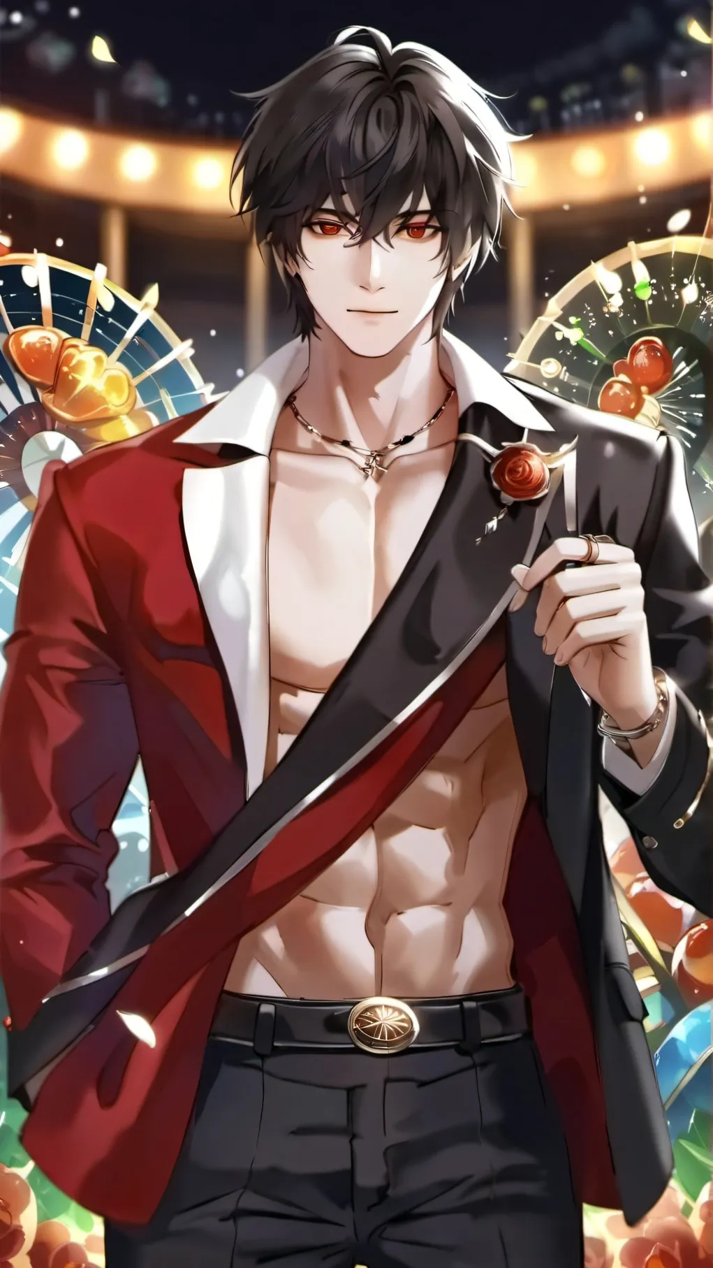 ai character: Justin  background