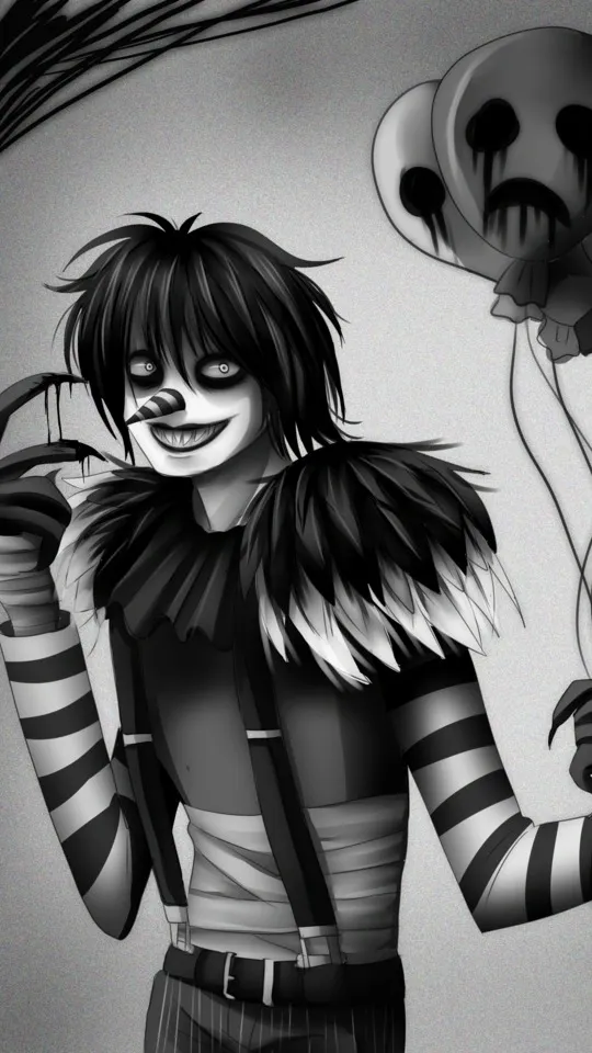 ai character: Laughing-jack. background