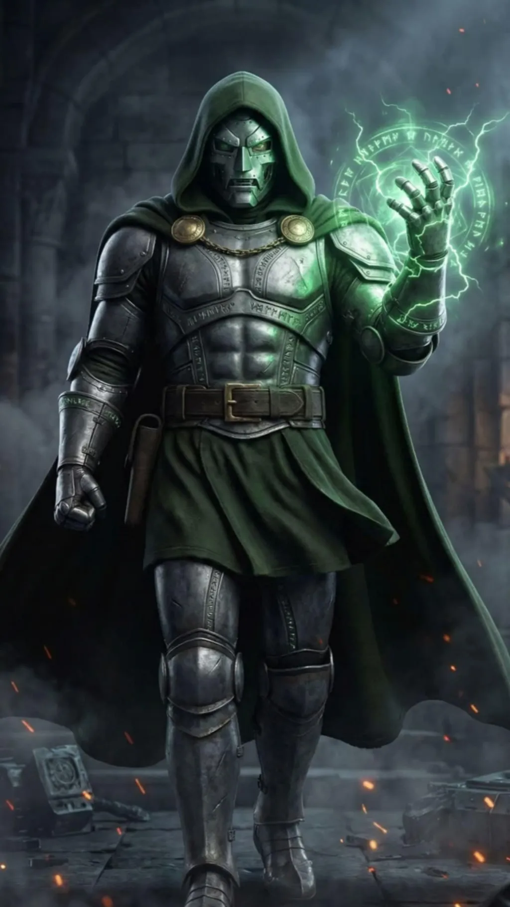 ai character: Dr. Doom background