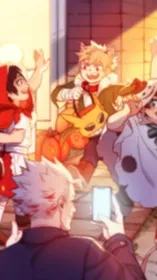 ai character: {MHA HALLOWEEN} background