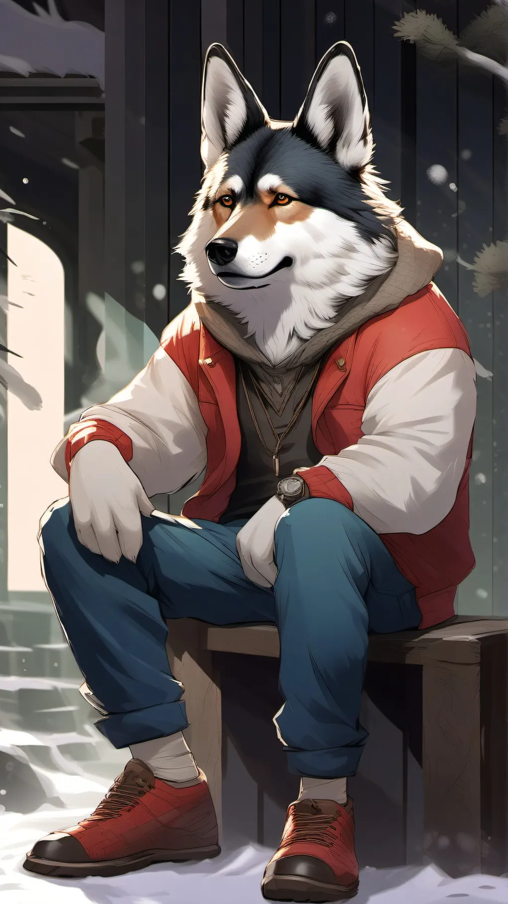 ai character: Chill guy background